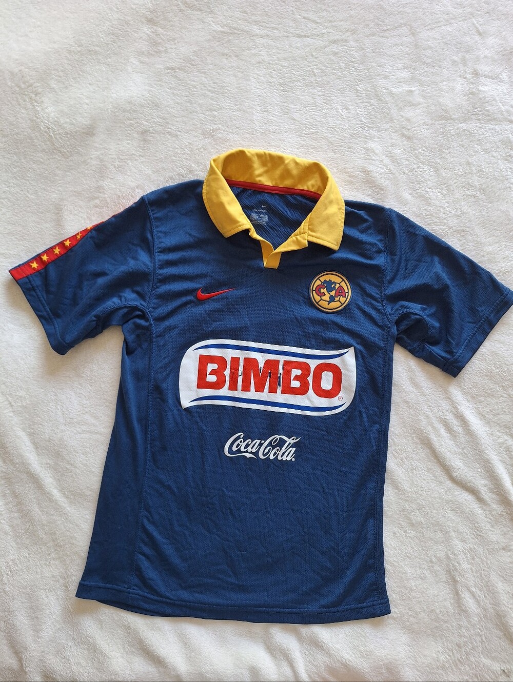 VTG 2005 Nike Club America Away Jersey Bimbo Coca Cola Navy Men's Size S